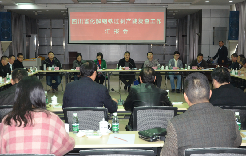 省化解钢铁过剩产能复查工作组莅临川威复查调研(图2) 省化解钢铁过剩产能复查工作组莅临川威复查调研(图2)